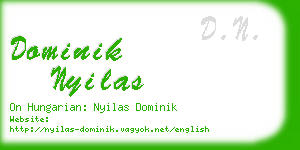 dominik nyilas business card